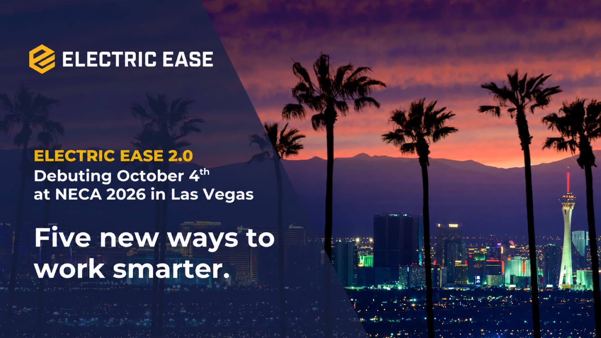 Electric Ease 2.0 debut at NECA 2026 in Las Vegas