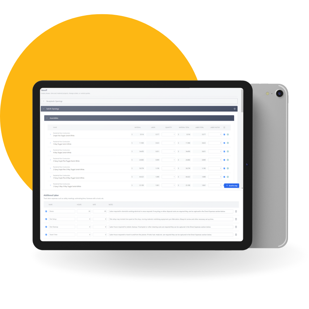 Real Time Material Pricing | Electric Ease | Electric Ease